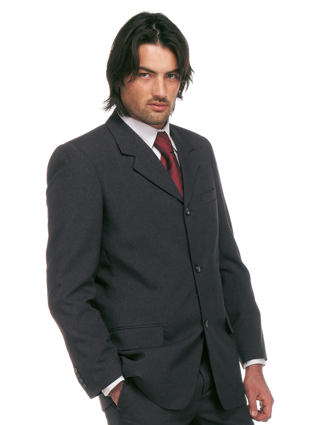 Giacca da Cameriere con collo a punta 3 bottoni