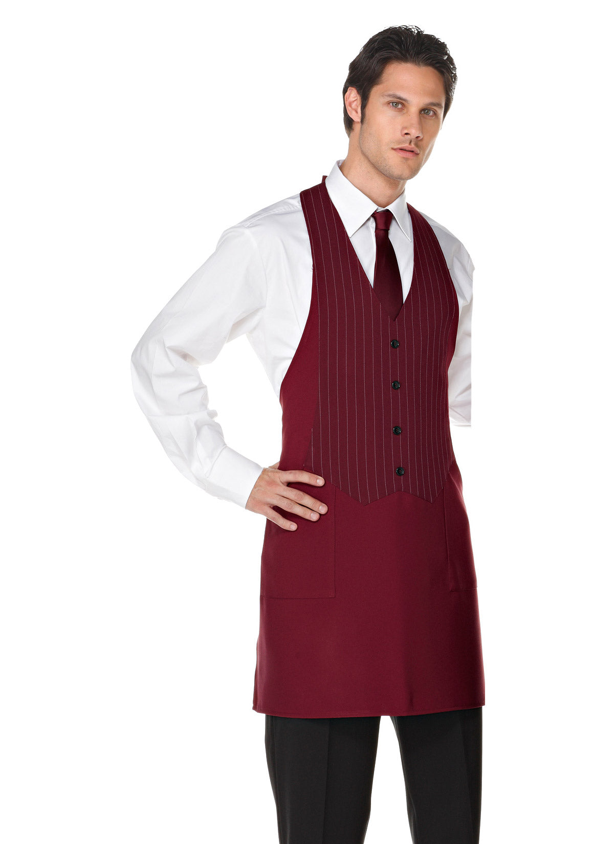 Gilet Falda Poly Gessato