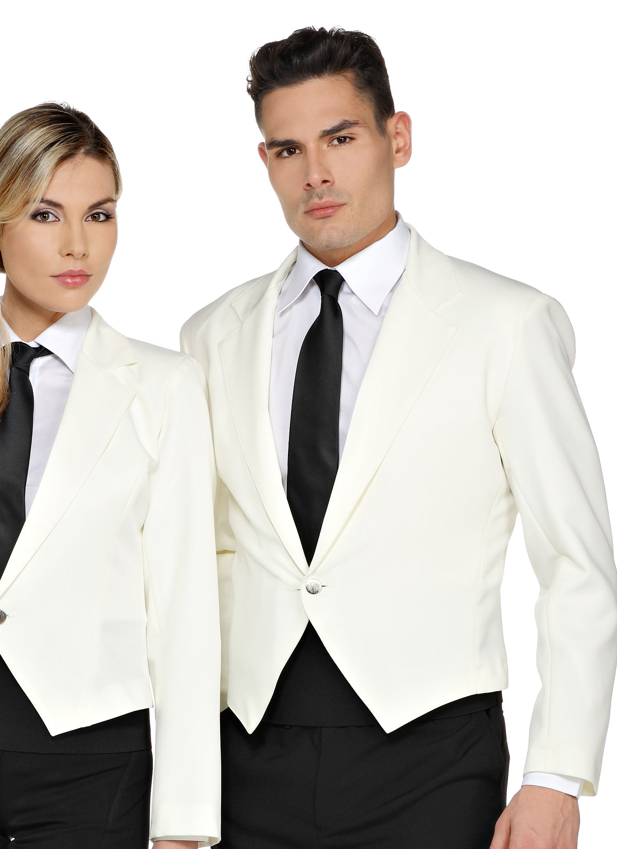 Giacca da cameriere Spencer Unisex collo a punta